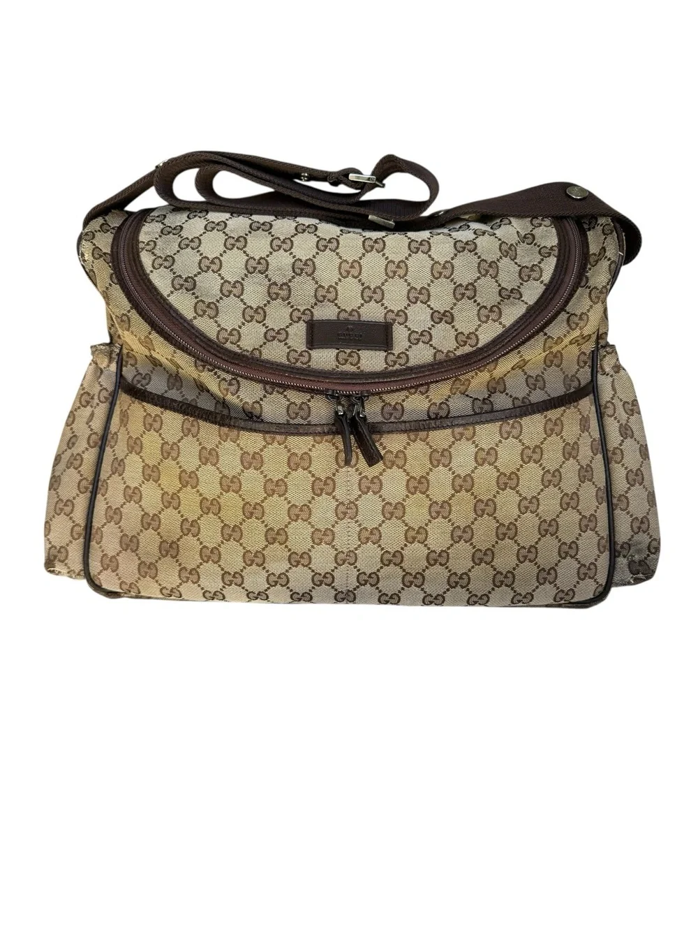 GUCCI GG Canvas Monogram Diaper Baby Bag